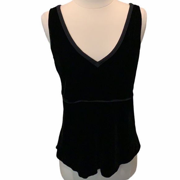 J. Crew Tops - J. Crew Black Faux Velvet Tank Size S